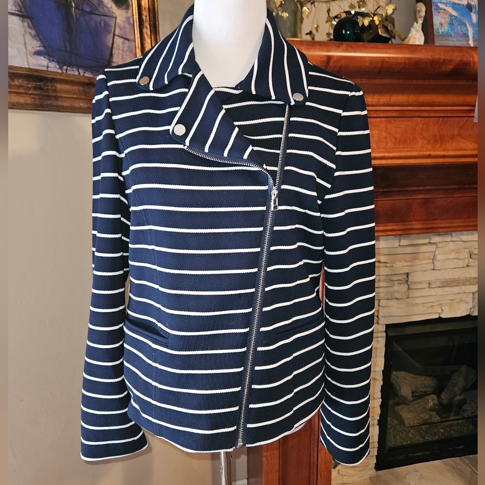 NWT Bagatelle striped Motto blazer size large